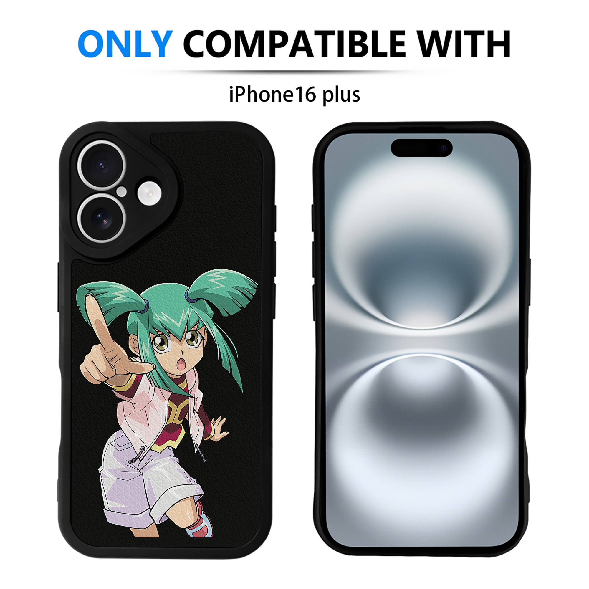 （画像用） 遊☆戯☆王 Yu-Gi-Oh! 【iPhone 16シリーズ対応】シリコンスマホケース（レザー調） 材質：シリコン
